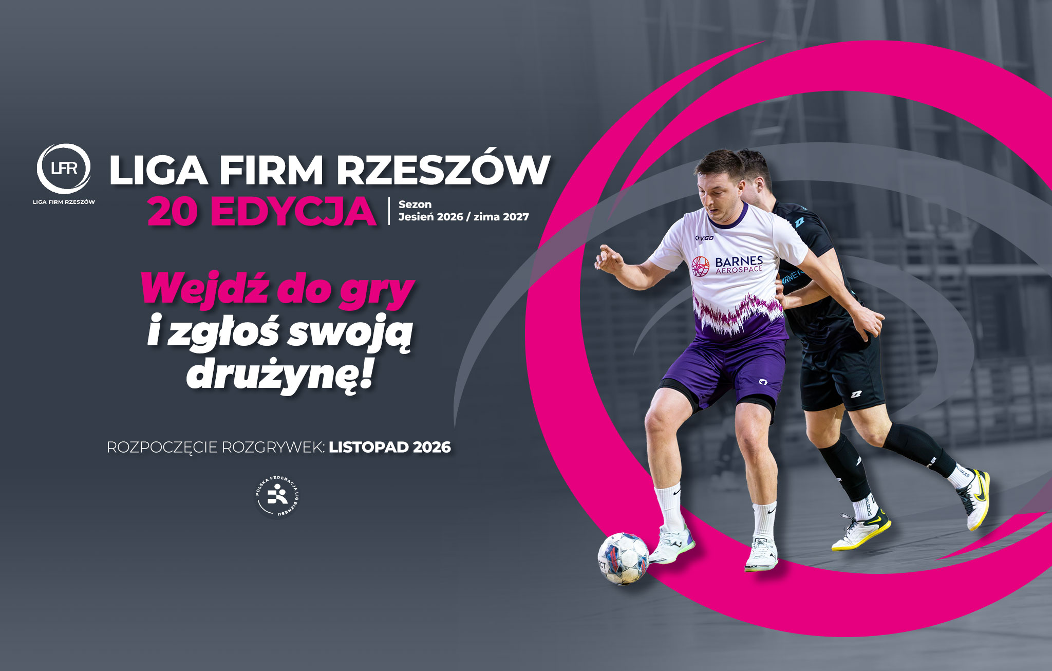 Liga Firm Rzeszów: Ruszyły zapisy do 20. edycji futsalowych zmagań. Czekamy na Twój team firmowy!